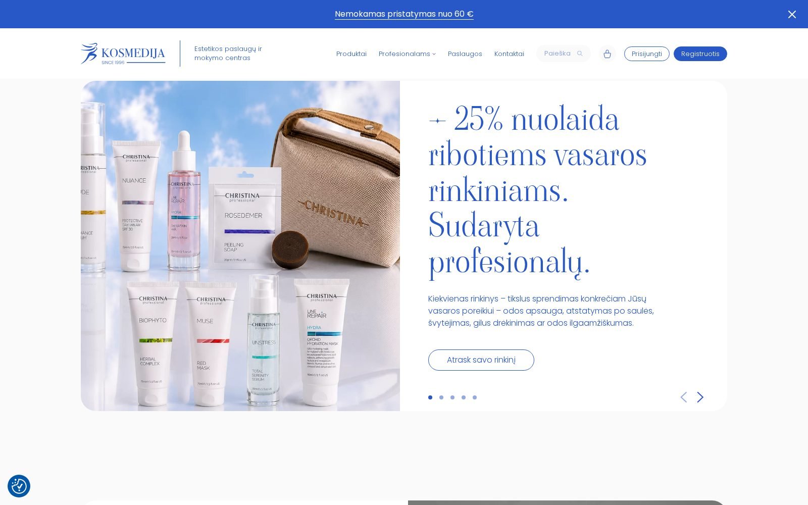 Kosmedija – kosmetikos el. parduotuvė ir mokymo centras